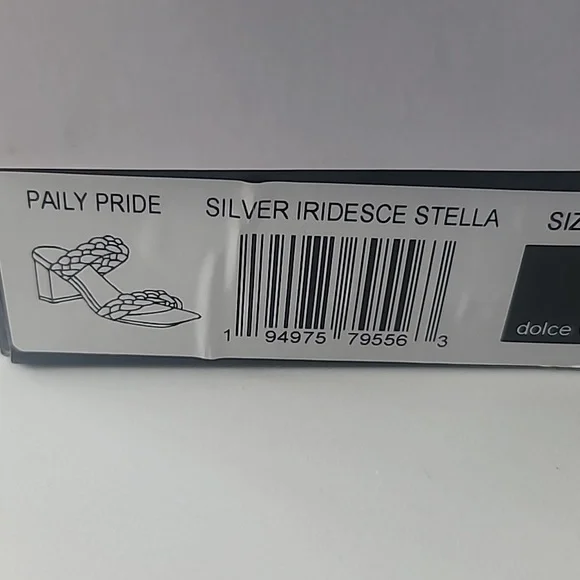 Dolce Vita Silver Holo Strappy Sandal (Paily Pride) - Picture 4 of 4